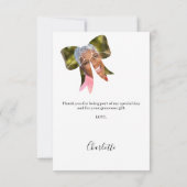 Verjaardag foto boog bedankkaart (Achterkant)