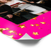 Verjaardag foto collage heet roze beste vrienden perfect poster (Hoek)