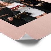 Verjaardag foto collage roos goud BFF Poster (Hoek)