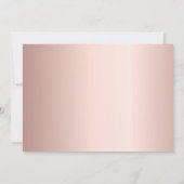 Verjaardag foto collage roos gouden confetti save the date (Achterkant)