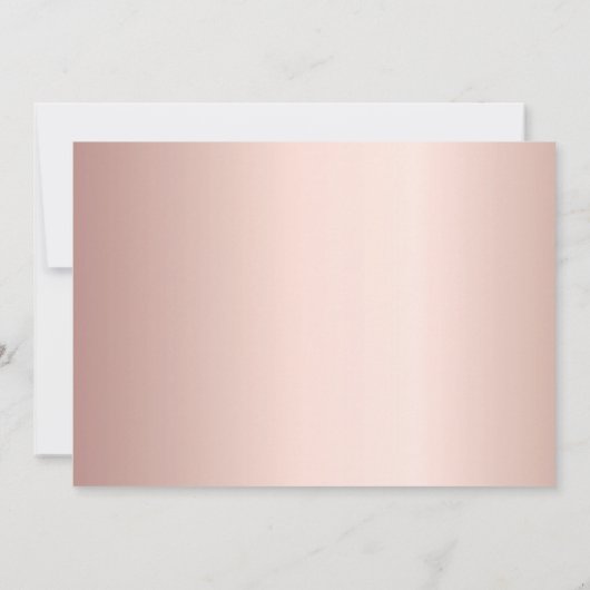 Verjaardag foto collage roos gouden confetti save the date (Achterkant)