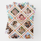 Verjaardag fotocollage inpakpapier vel (In situ)