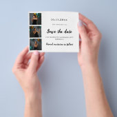 Verjaardag fotocollage Save the Date Flyer (Hand)