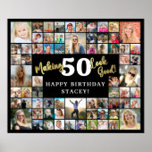 Verjaardag Fotocollage waardoor AGE er goed uitzie Poster (Voorkant)