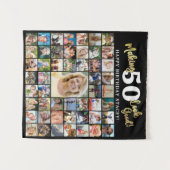 Verjaardag Fotocollage waardoor AGE er goed uitzie Wandkleed (Voorkant (horizontaal))