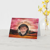 Verjaardag fotokaart kaart (Gele Bloem)