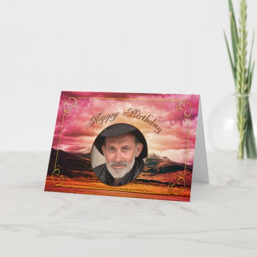 Verjaardag fotokaart kaart (Voorkant)