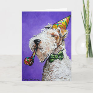 Verjaardag Fox Terrier Kaart