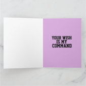 VERJAARDAG FRANS MEISJE MAN GROOT WENSKAART KAART (Binnen)