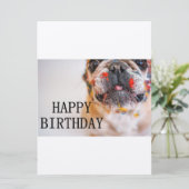 verjaardag Franse buldog Kaart (Staand voorkant)