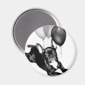 Verjaardag Franse Bulldog magneet (Voorkant / Achterkant)