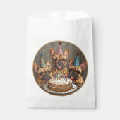 Verjaardag Franse Bulldogs Party Petten Bedankzakje (Voorkant)