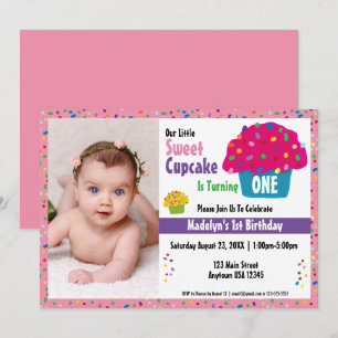 Verjaardag Frosted Cupcake Sprinkels Kaart