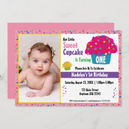 Verjaardag Frosted Cupcake Sprinkles Kaart