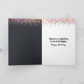 Verjaardag Fun Black Lab Hond met Sprinkles Kaart (Binnen)