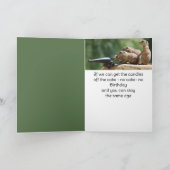 Verjaardag Fun No Candles No Birthday Over the Hil Kaart (Binnen)