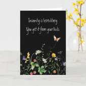 Verjaardag Fun Quote en Wildflowers Kaart (Gele Bloem)