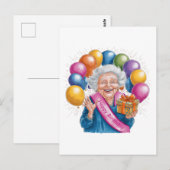 Verjaardag Funny Nana Briefkaart (Voorkant / Achterkant)