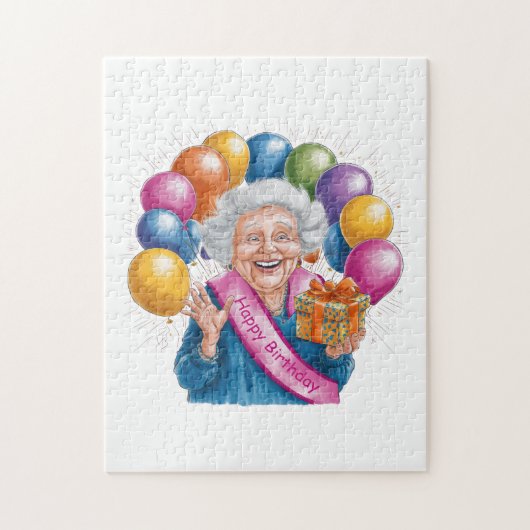 Verjaardag Funny Nana Legpuzzel (Verticaal)