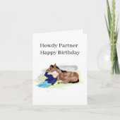 Verjaardag G Kaart: Dag op de oude Corral Kaart (Voorkant)