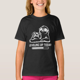 Verjaardag Gamen Luiaard Levelt Op Vandaag T-shirt