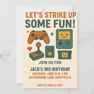 Verjaardag Gamer Boy - Level Up The Fun Kaart