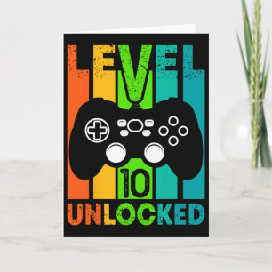 Verjaardag Gamer Jongen Of Gamer Meisje - Niveau 1 Kaart