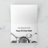 Verjaardag - Gast - Vriend - Biker Kaart (Binnen)
