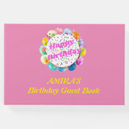 Verjaardag gasten boek(meisje) gastenboek