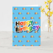 Verjaardag Gay Kaart (Gele Bloem)