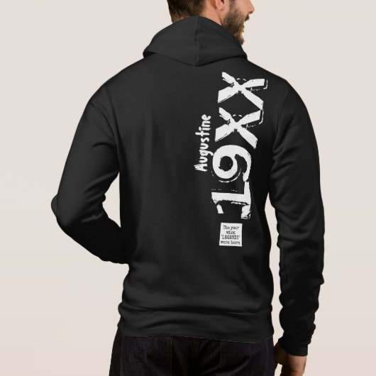Verjaardag geboren elk jaar Legends gestresst Hoodie (Achterkant)