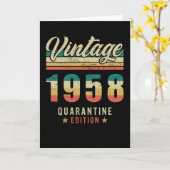 Verjaardag geboren in 1958 kaart (Gele Bloem)