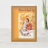 Verjaardag geboren op St. Joseph's Day Kaart (Voorkant)