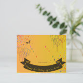 Verjaardag gedichtenkaart feestdagenkaart (Staand voorkant)