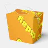 Verjaardag (geel) bedankdoosjes (Achterkant)