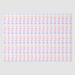 Verjaardag geel, Paarse en roze harten Tissuepapier