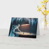 Verjaardag Geesten Spelen Pool Kaart (Gele Bloem)