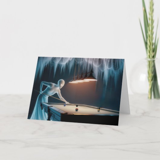 Verjaardag Geesten Spelen Pool Kaart (Voorkant)