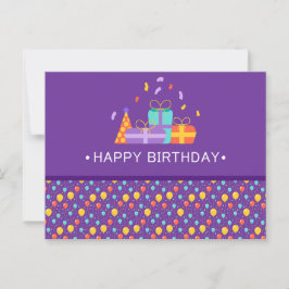 VERJAARDAG GEFELICITEERD BRIEFKAART