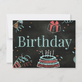 VERJAARDAG GEFELICITEERD BRIEFKAART
