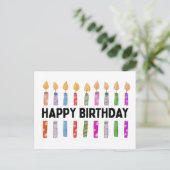 VERJAARDAG GEFELICITEERD BRIEFKAART (Staand voorkant)