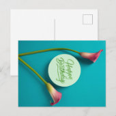 VERJAARDAG GEFELICITEERD BRIEFKAART (Voorkant / Achterkant)