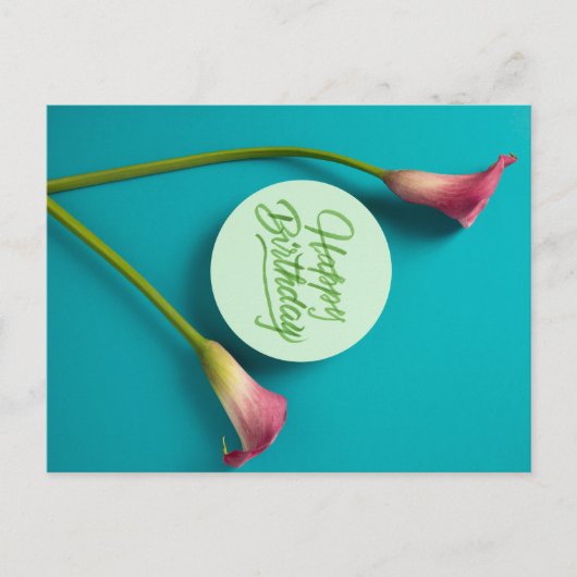 VERJAARDAG GEFELICITEERD BRIEFKAART (Voorkant)