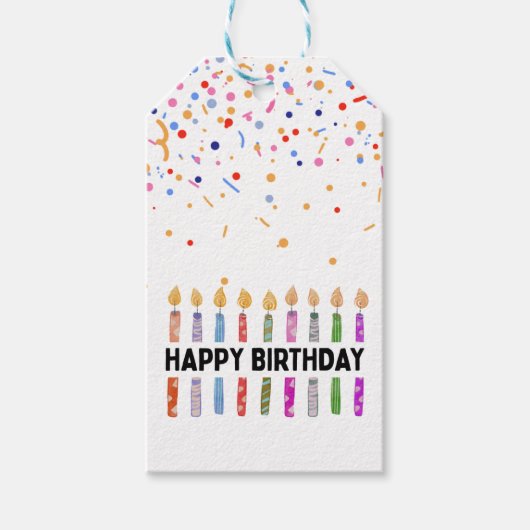 VERJAARDAG GEFELICITEERD CADEAULABEL (Voorkant)
