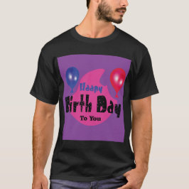 Verjaardag Gefeliciteerd – Kleurrijk Feestelijke P T-shirt