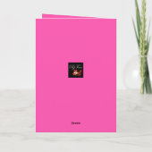 Verjaardag Gefeliciteerd MOEDER Script Familiename Kaart (Achterkant)