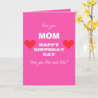Verjaardag Gefeliciteerd MOEDER Script Familiename
