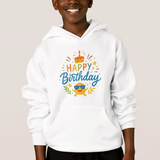 Verjaardag gefeliciteerd | Muts met capuchon voor (Voorkant)