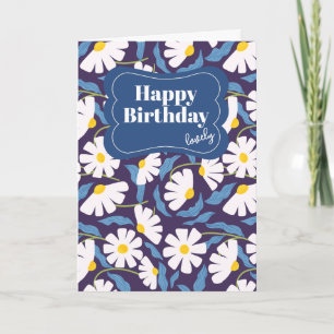 Verjaardag Gefeliciteerd Schat – Blauwe en Witte B Kaart