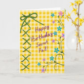 Verjaardag - Geheime Vriend Kaart (Gele Bloem)